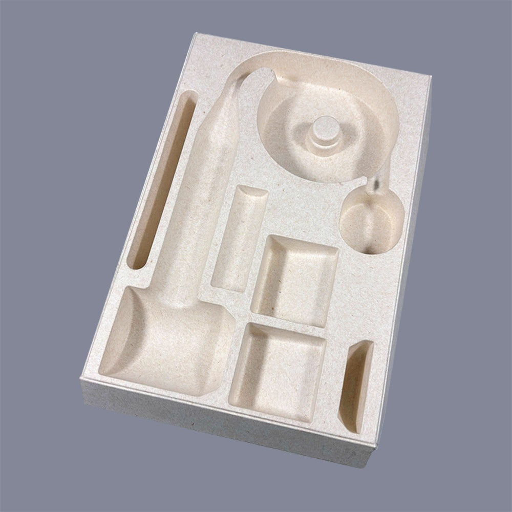 Hair Dryer Sugarcane Insert Eco Packaging Bagasse Tray