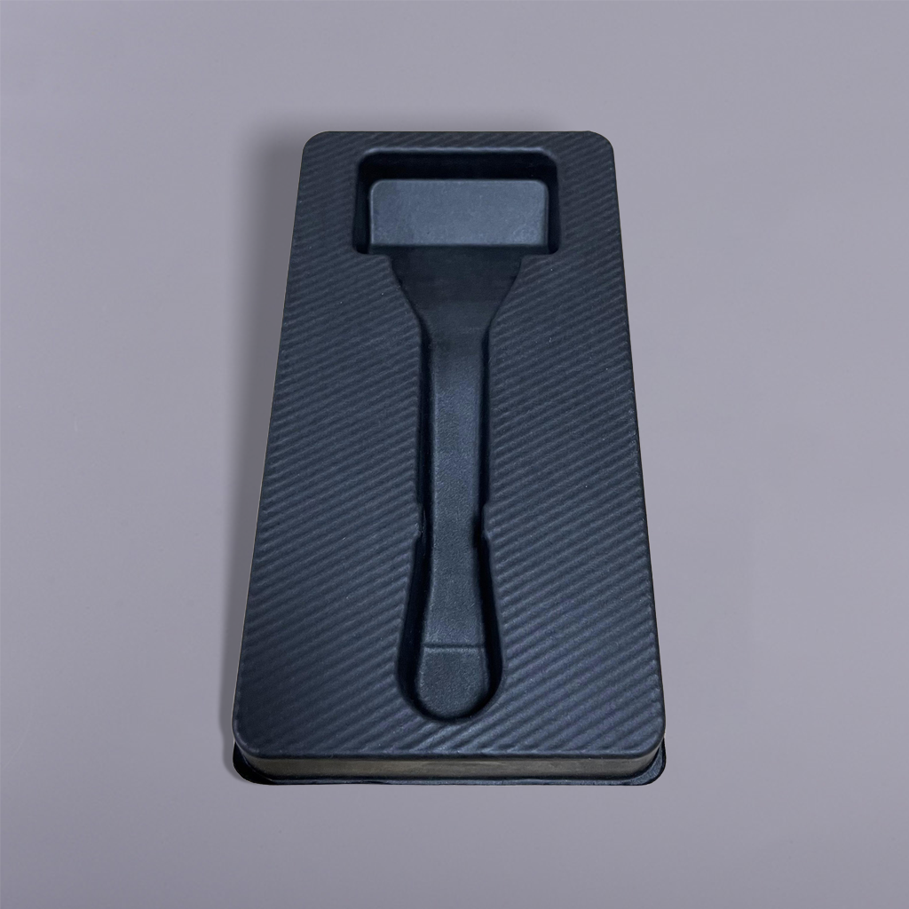 Sustainable Custom Molded Pulp Black Razor Packaging Insert