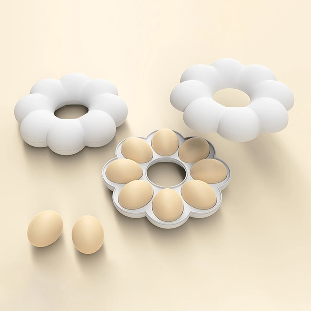 Flower Shape 8 PCS Egg Tray Molded Pulp Packaging