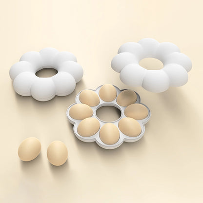 Flower Shape 8 PCS Egg Tray Molded Pulp Packaging