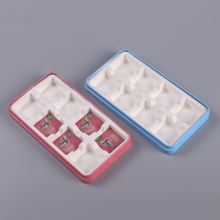 Chocolate Candy Molded Pulp Tray With 8 Divider