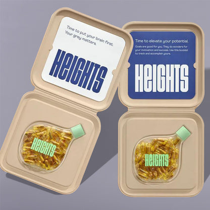 Biodegradable Molding Pulp Supplement Boxes for Vitamin Pills