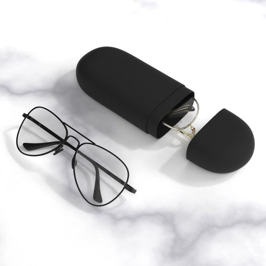 Black Molded Pulp Box Two Way Open Glasses Case