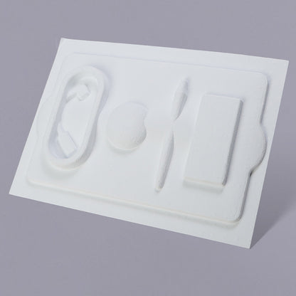 Pulp Molded Paper Tray Packaging for Earphones Set